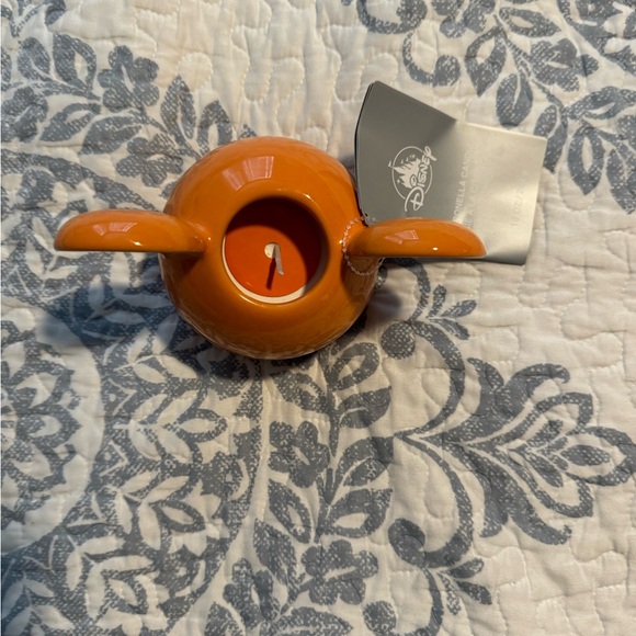 NWT. Disney Parks Mickey Mouse Icon Orange Citronella Ceramic Candle - Picture 5 of 5
